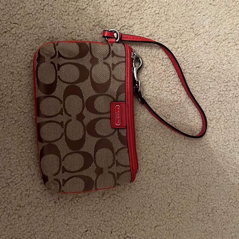 Small coach wristlet